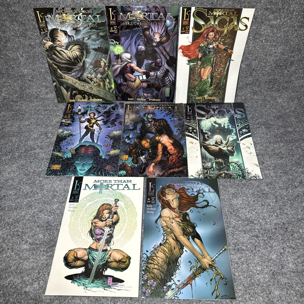 MORE THAN MORTAL #1 - 4 + SAGAS & TRUTHS LEGENDS Comic Book LOT 8 MARC SILVESTRI